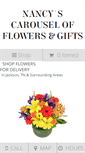 Mobile Screenshot of nancyscarouselflowers.com