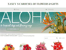 Tablet Screenshot of nancyscarouselflowers.com